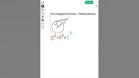 Using tangent lines to find missing side lengths