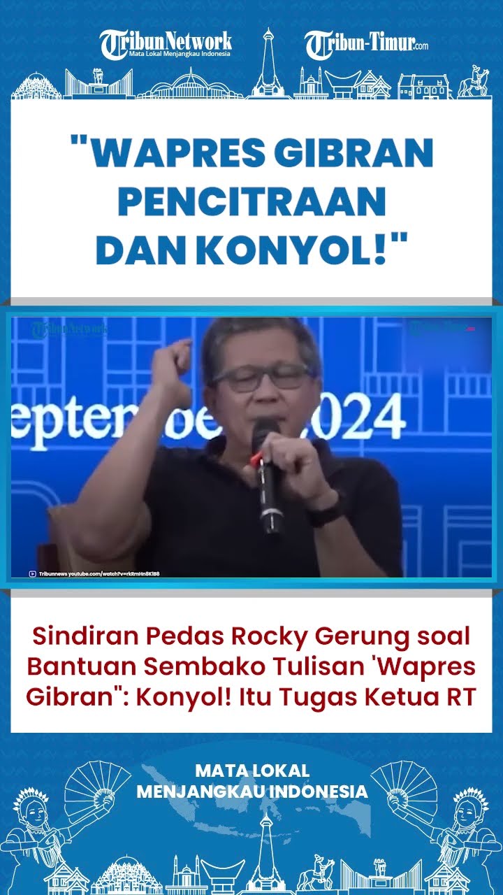 SHORT | PEDAS! Rocky Gerung Skakmat Gibran soal Bantuan Sembako Betuliskan 'Wapres Gibran'