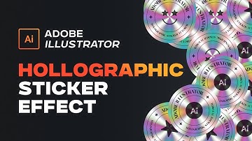 Adobe Illustrator holografische sticker tutorial (eenvoudig effect)