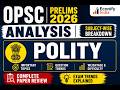 OPSC Prelims 2026 Polity Analysis | Complete Question Paper Review