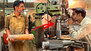 How Expert Machinist Make Pinion Gear With Iron Round Bar