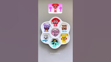 Sprunki sigma boy color mixing🧡Guess the Final color! #colormixing