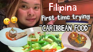 FILIPINA First Time trying CARIBBEAN FOOD | Madam Ambisyosa