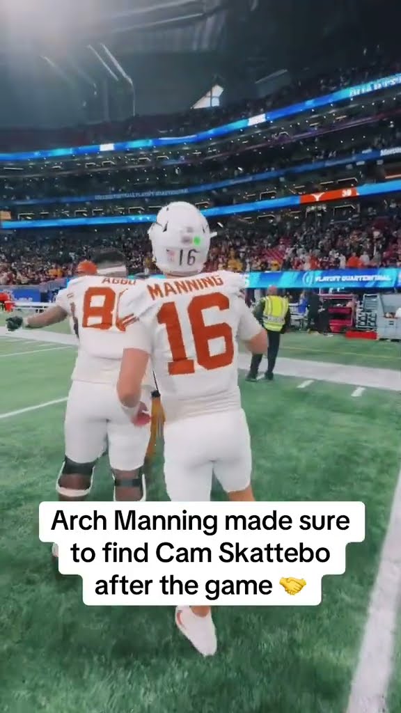 Arch Manning found Cam Skattebo after the Peach Bowl ?