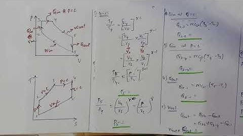 Thermal Engineering UNIT I -DUAL cycle problem asking maximum possible parameters by senthil sir