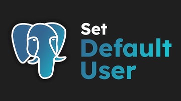 How to set default user on PostgreSQL (psql) on Windows