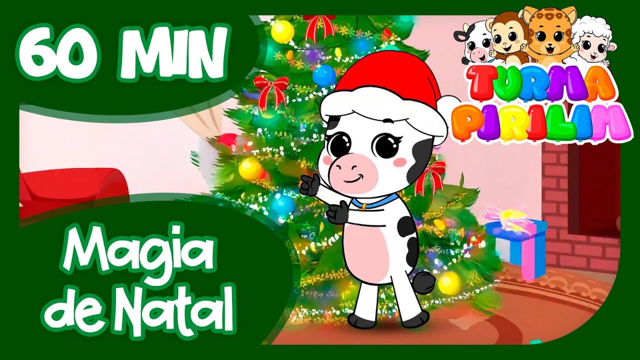 🎄🎶 60 MINUTOS DE NATAL INFANTIL – MÚSICA ANIMADA PARA CRIANÇAS | MAGIA DE NATAL TURMA PIRILIM