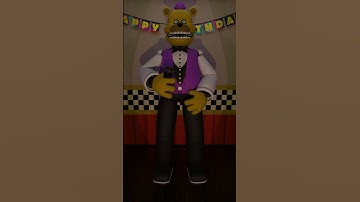 FredBear Performance  #fnaf #3danimation #blender #blenderanimation #3d #blender3d #fnafanimation