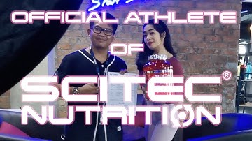 I AM AN OFFICIAL ATHLETE OF SCITEC NUTRITION!