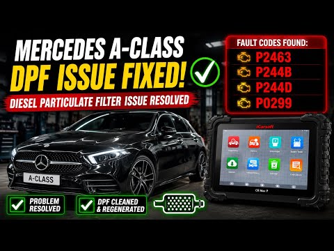 Mercedes diesel DPF fault diagnosis and loss-of-power repair