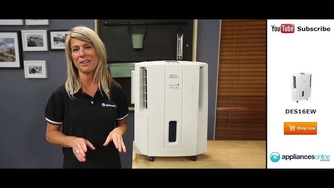 Portable and sleek Delonghi Dehumidifier DDS25 reviewed by expert -  Appliances Online - YouTube