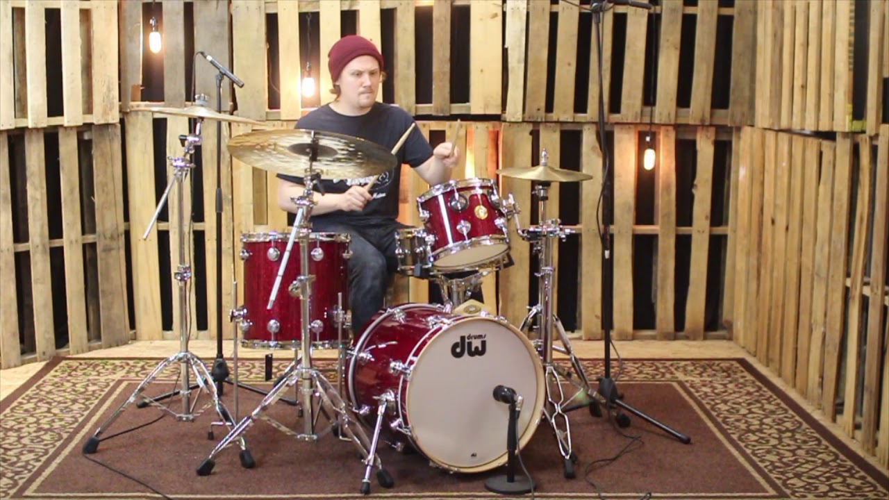 DW Jazz Series Ruby Glass Drum Set 18,10,14 SO846277 YouTube