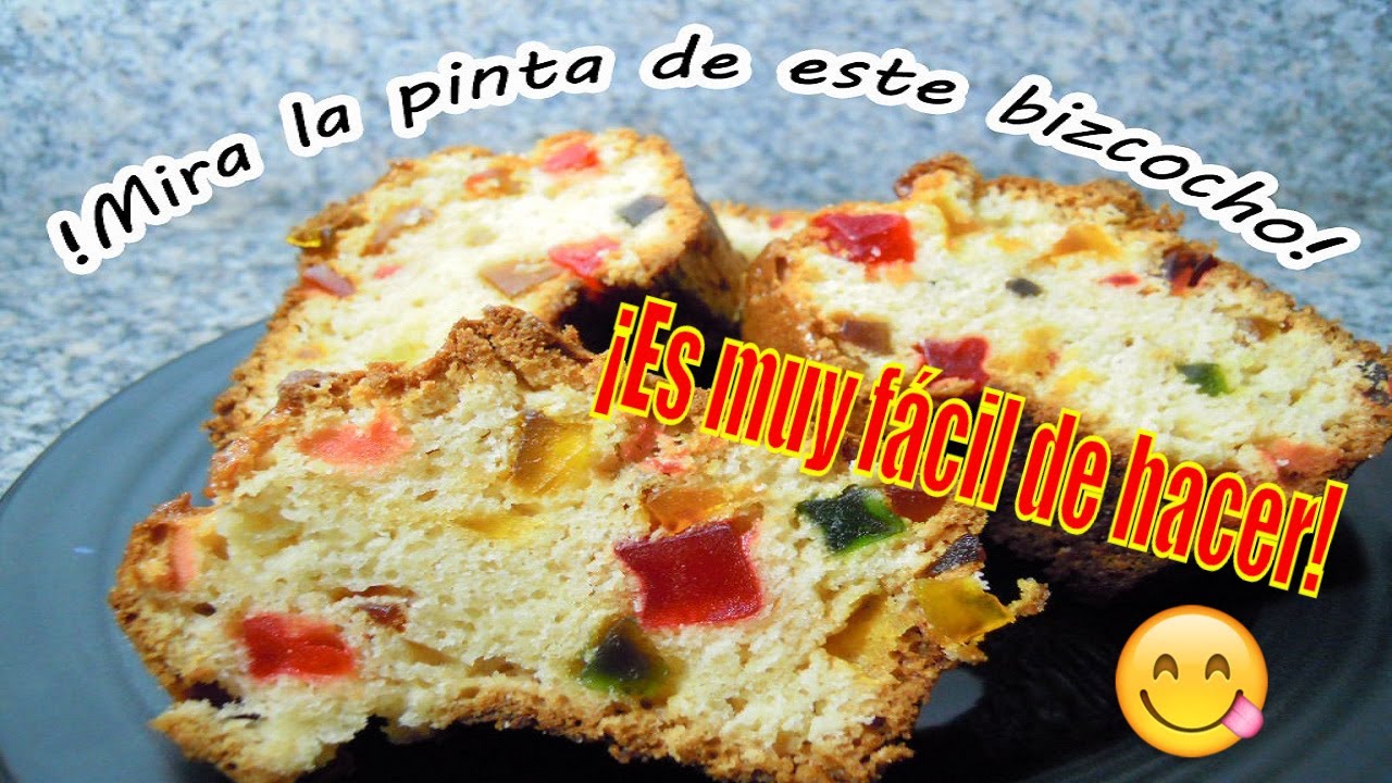 Plum-cake de frutas escarchadas de aceite de oliva Thermomix