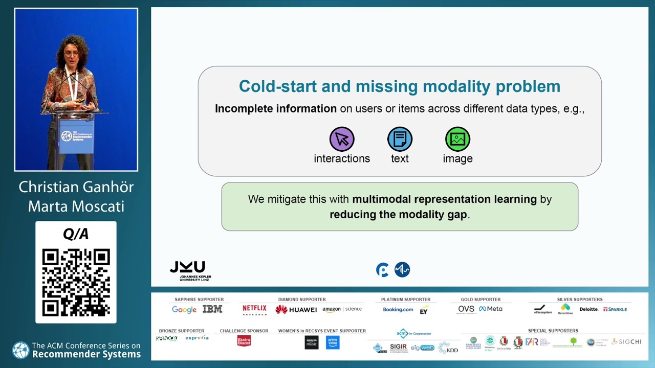 A multimodal single-branch embedding network in cold-start and missing modality scenarios