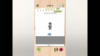Brain Test 5 level 45 – all parts gameplay walkthrough solution