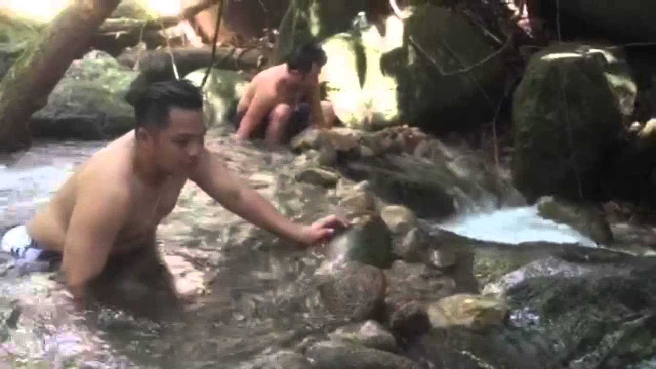 Borneo, Sarawak, The Gunung Gading Waterfall with Wilson Chin