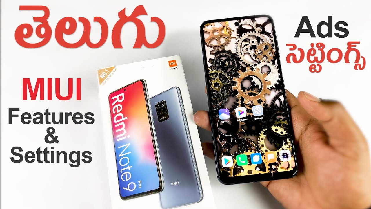 Redmi Note 9 Pro / Pro max Features and Settings |  MIUI Disable ads Telugu | Tech Sai Telugu