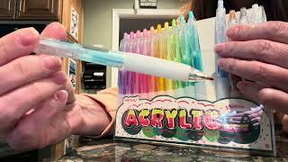Acrylic Gel Pens 15 pack for DIY Projects. Can write on glass, plastic, canvas, rocks, etc.