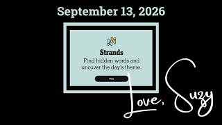 Tema Strands Hari Ini untuk 13 September 2026: Sangat rahasia screenshot 4