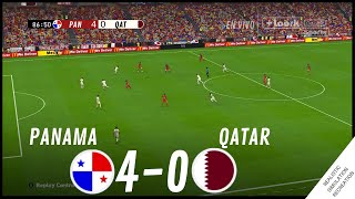PANAMA vs QATAR [4-0] HIGHLIGHTS | Video Juego Simulación \& Recreación