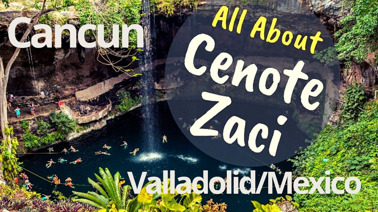 CAVE CLIFF DIVING in Mexico Cenote Zaci Cenote ZACÍ en Valladolid