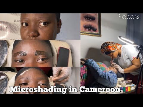 Видео: Microshading Eyebrow Transformation Vlog in Buea Cameroon |Lifestyle by Kam