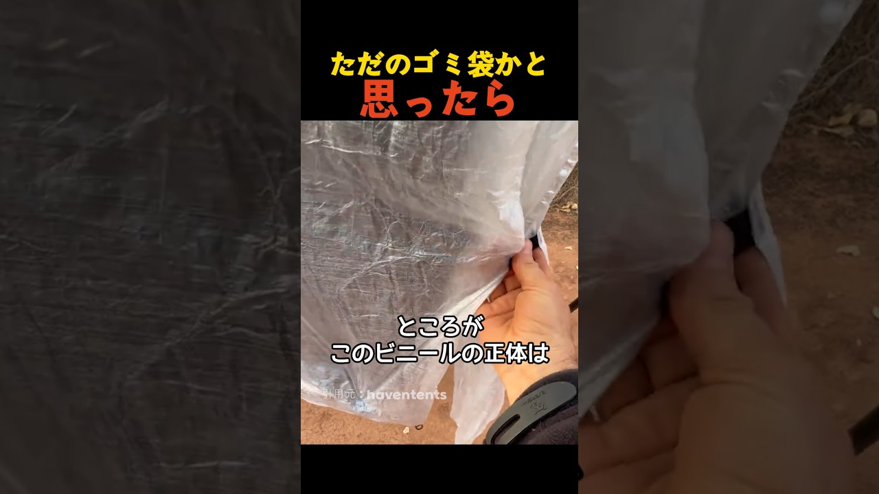 ただのゴミ袋かと思ったら