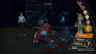 Digimon Story Time Stranger Guilmon Renamon And Leomon Random Battle