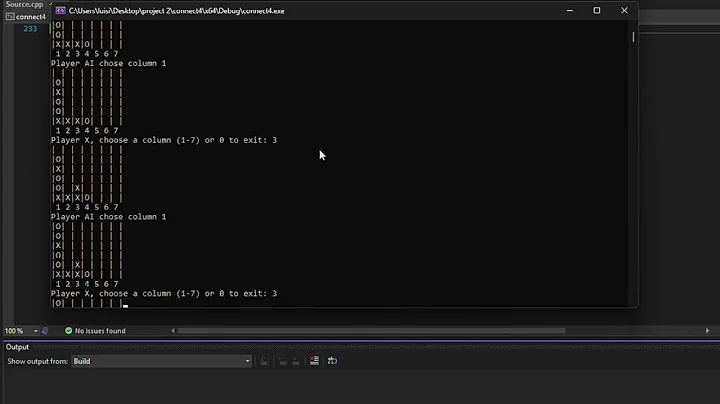 connect 4 (mini-max & alpha-beta pruning)