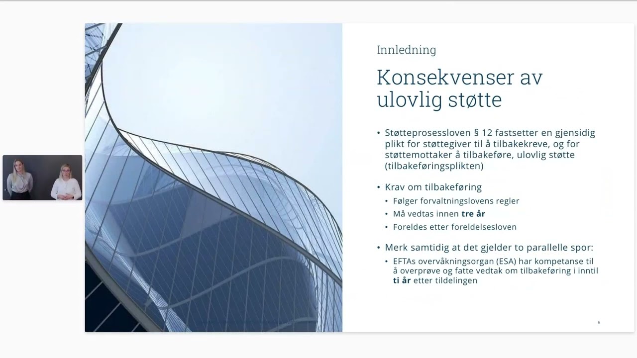 Webinar: Innebærer avtalen din med det offentlige ulovlig statsstøtte?