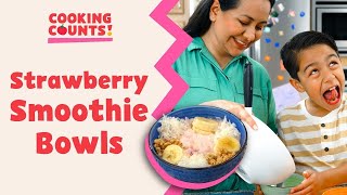 Kids Smoothie Snack Recipe| Cooking Counts | Family Math