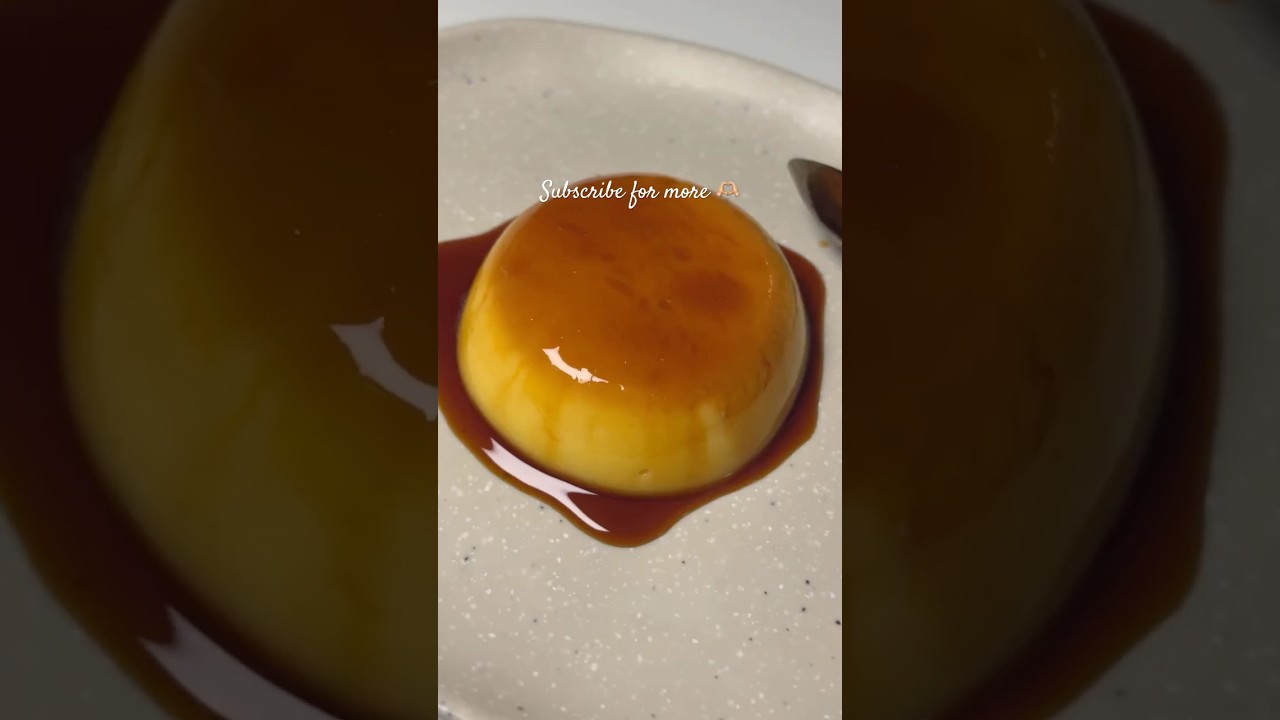 Eggless/ No bake Caramel custard pudding/ flan 