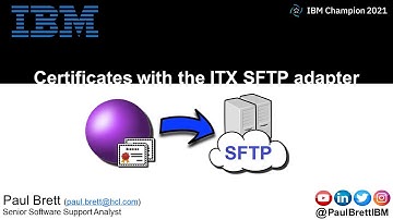 Using Certificates with the ITX SFTP adapter