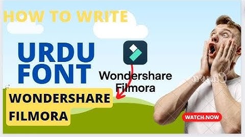 how to add JAMEEL NOORI FONT /Write Urdu font in wonder share filmora.