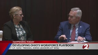 Lt. Gov. Tressel visits WSU, discusses future of Ohio workforce