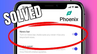 How to turn off news bar notifications on Phoenix screenshot 2