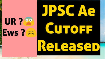 Jpsc Ae Cutoff Released || Civil/Mechanical
