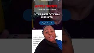 APPLY NOW!!!🛑🛑🛑HEALTHCARE ASSISTANT JOBS IN UK FOR OVERSEA APPLICANTS #shorts #youtubeshorts