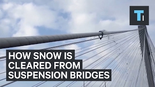 The Port Mann Bridge has a new way of keeping clear of snow