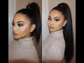 SLICK BACK PONY TAIL USING CLIP-IN HAIR EXTENSIONS | MAKEUPSOLEIL