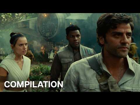 Rey, Poe, and Finn Found Family Moments | Official Compilation