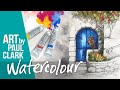 The Blue Door - a watercolour tutorial