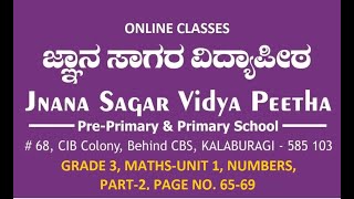 JSVP GRADE 3  MATHEMATICS, UNIT 1, NUMBERS , PART 2, Page No  65-69