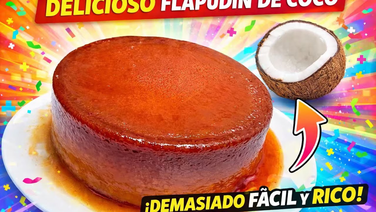 Flapudin de coco delicioso receta de la abuela 🥥🌴