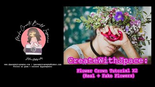 CreateWithJ.Pace: 2X flower Crown Tutorial screenshot 5