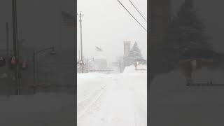 I stood TOO CLOSE—Instant REGRET!! #shorts #train #snow
