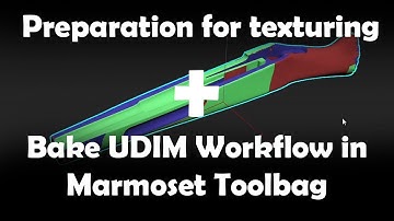 Preparation for texturing + Bake UDIM Workflow in Marmoset\ Підготовка до текстурингу+Бейк під ЮДІМ
