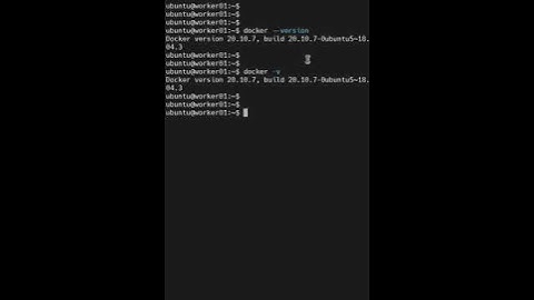 How to find docker version in ubuntu?
