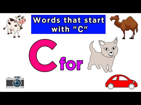 Words That Start with Letter C | Words That Start with Letter C for Toddlers | Kids learning videos