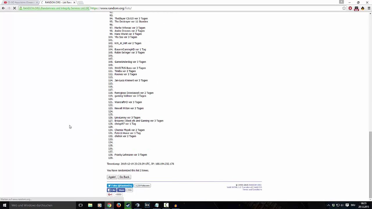 Giveaway Gewinner! :)